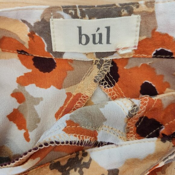 XS bul Australia Floral Skirt in Orange and Cream - Picture 2 of 6